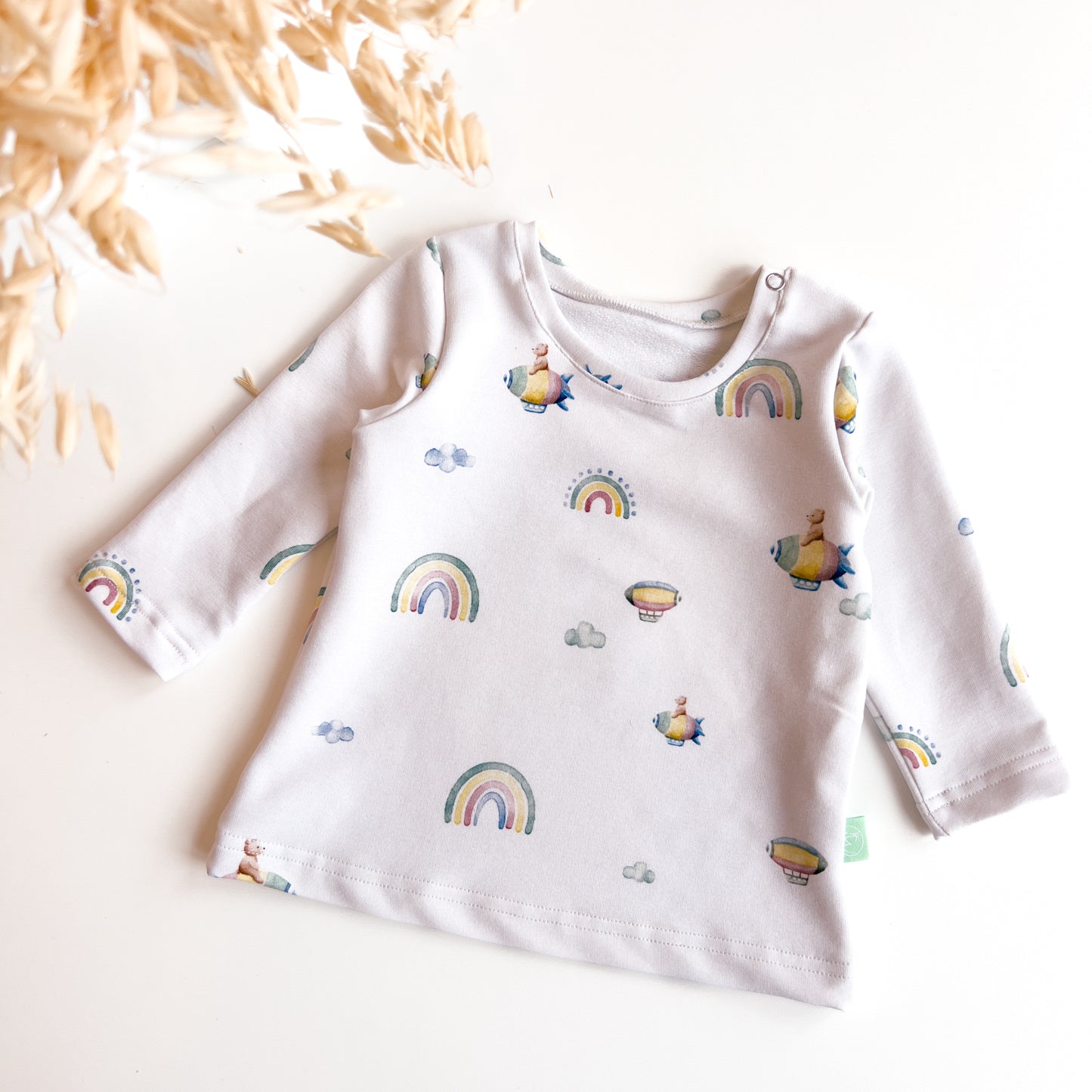 Langarmshirt für Baby und Kinder, Zeppelin Bär