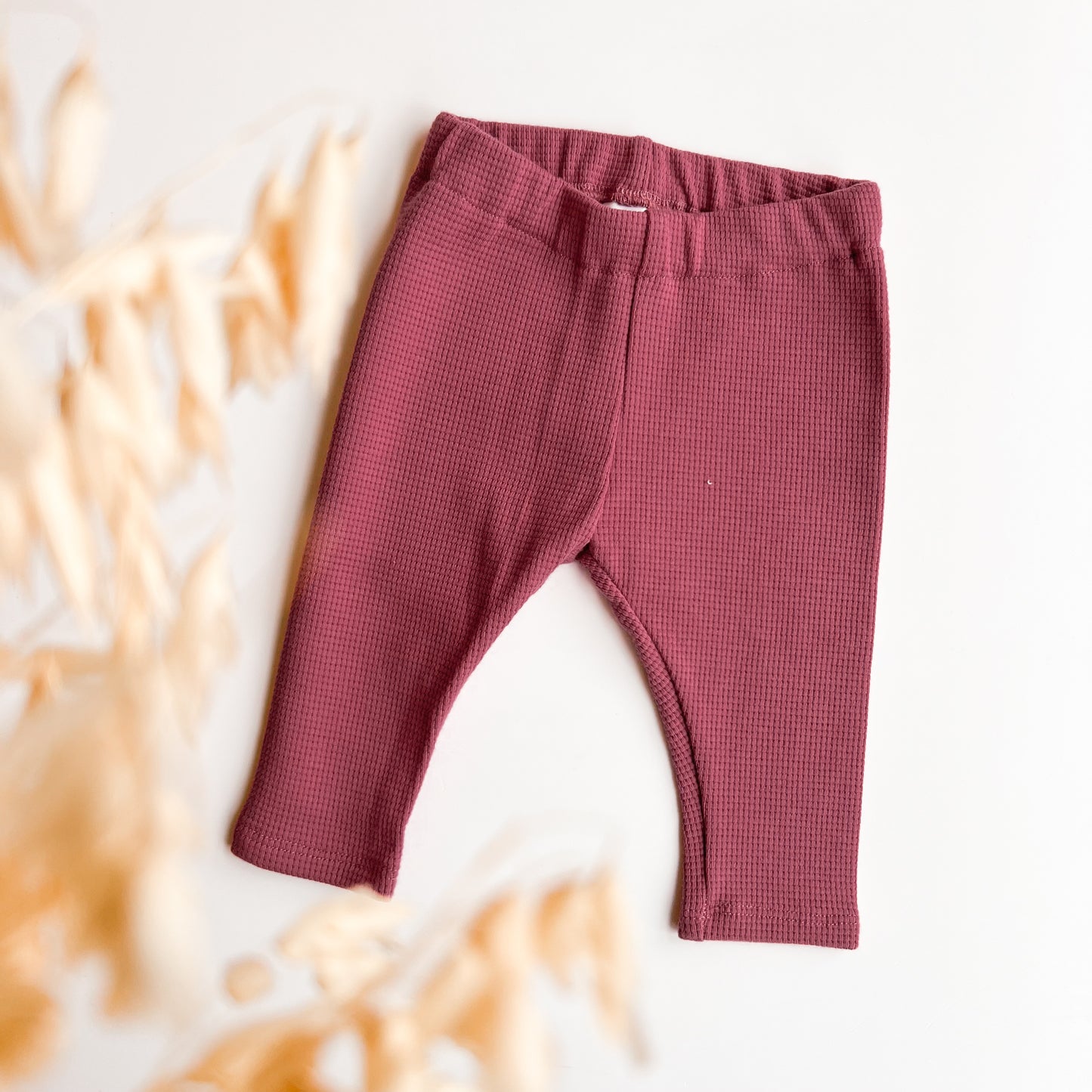Leggings für Baby und Kind, Waffel himbeere