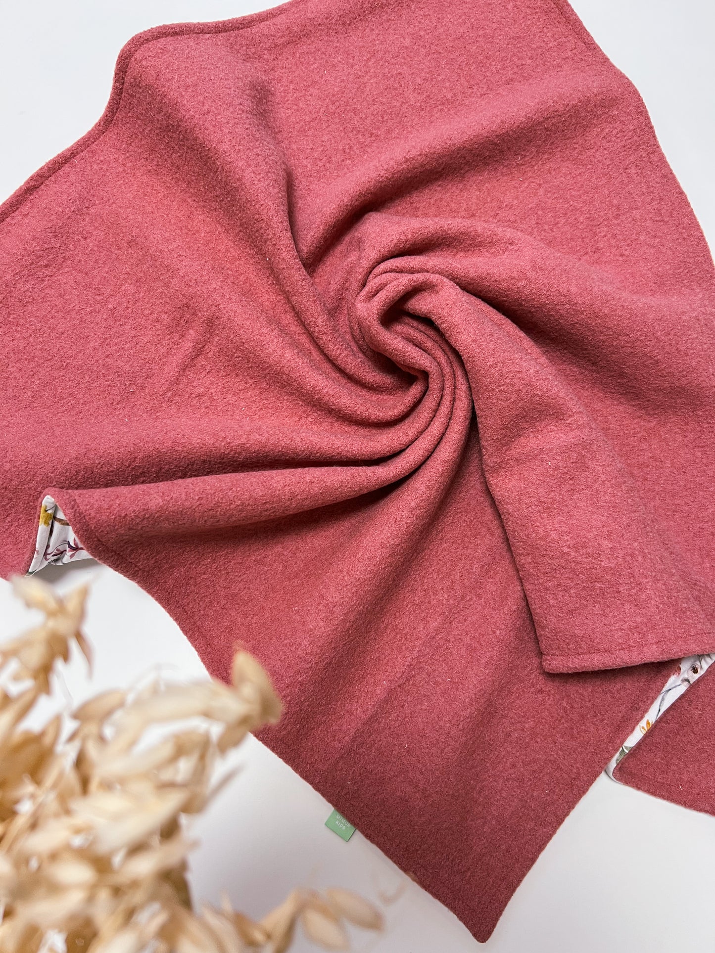 Babydecke - Walkstoffe & Blumen