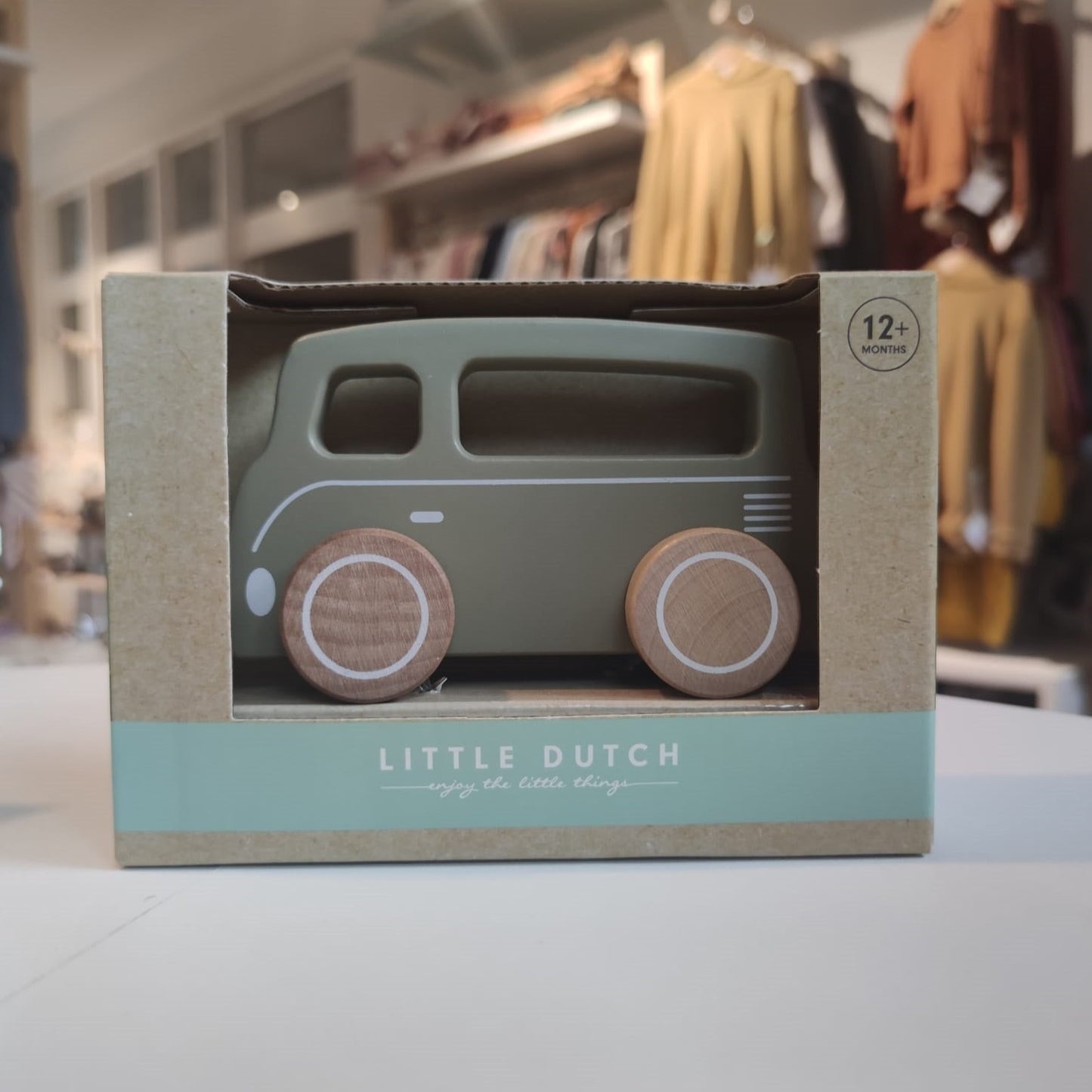 Holz - Bus - Grün-Olive