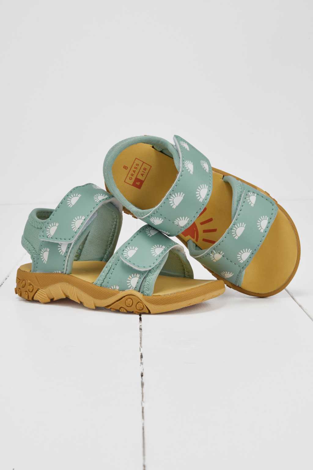 Grass & Air Kids Color Changing Sandals - Pistachio