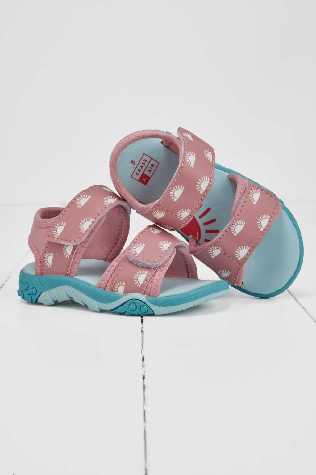 Grass & Air Kids Color Changing Sandals - Pink
