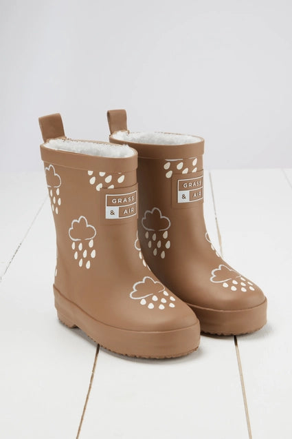 Winter-Gummistiefel für Kinder mit wechselnden Farben, Fudge Braune