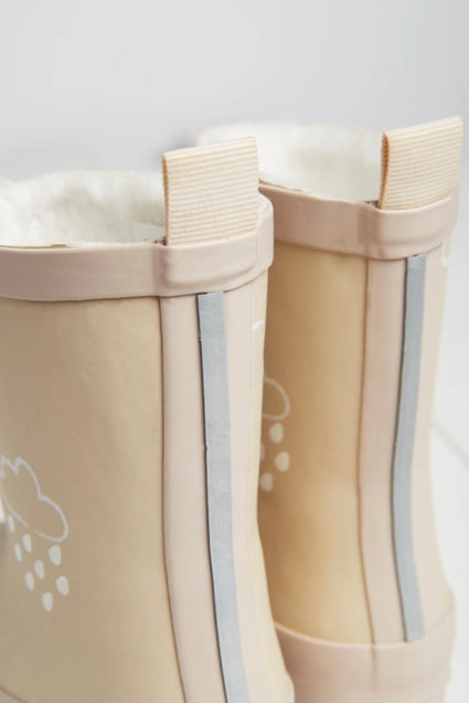 Winter-Gummistiefel für Kinder mit Farbwechsel, beige