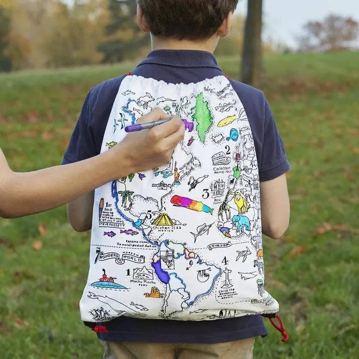 World Map Backpack