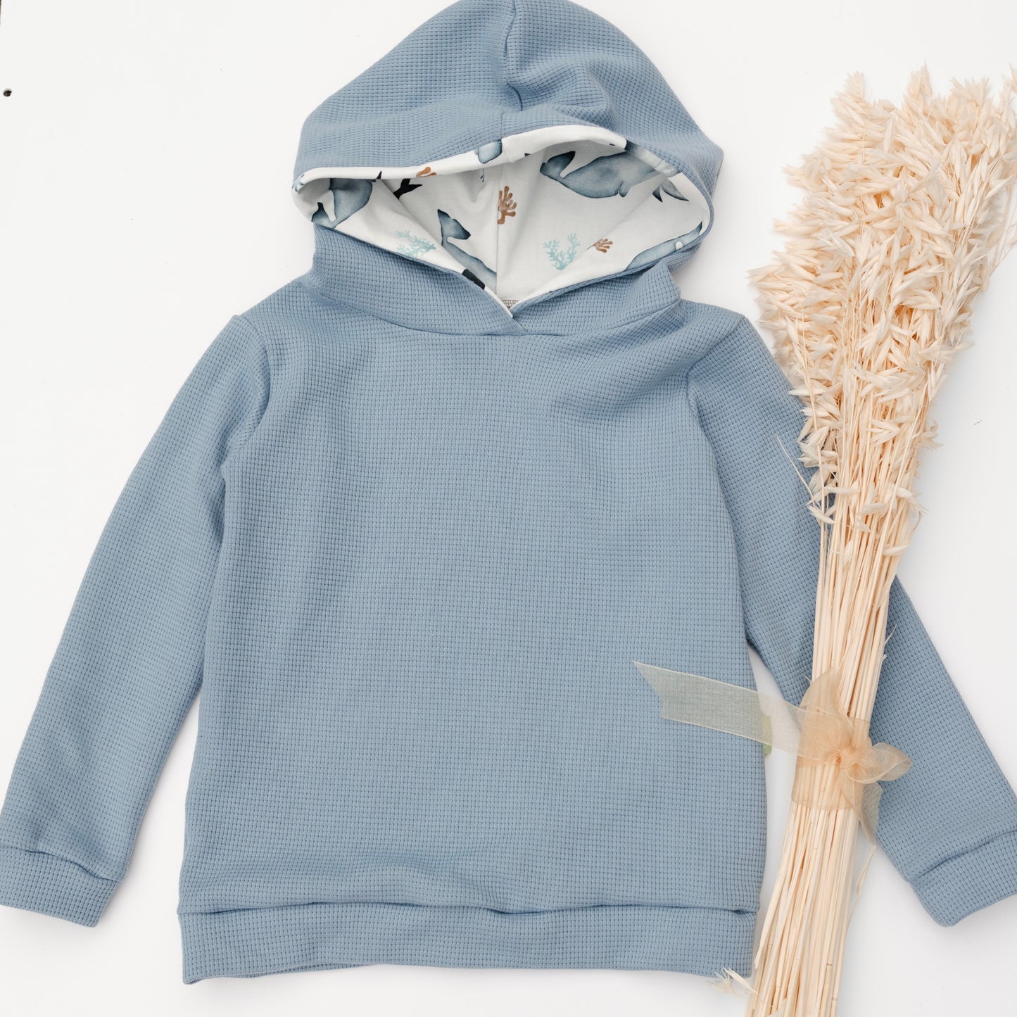 Hoodie, blau & Wale