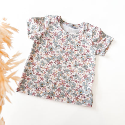T-Shirt für Baby und Kind, Aquarell Blumen