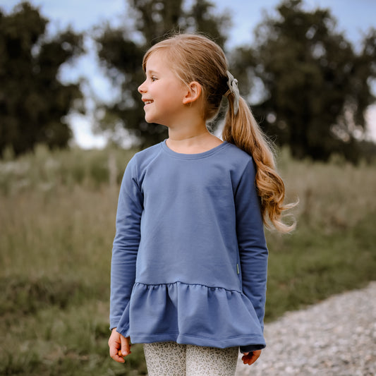 Pulli Bia für Mädchen, Jeans blau