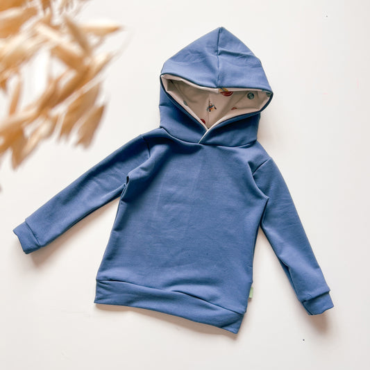 Hoodie Blau Jeans für Babys & Kinder – Kapuze mit exklusivem Planeten-Design