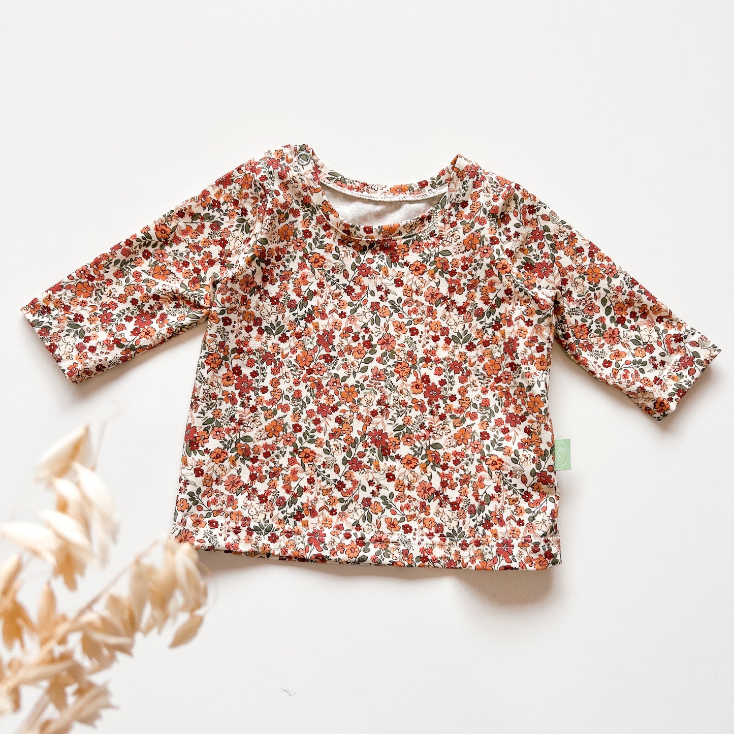 Langarmshirt für Baby und Kinder, Blumen