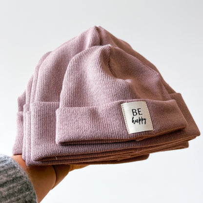 Hipster Beanie in Mauve