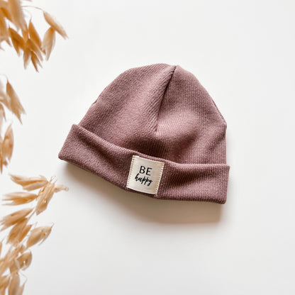 Hipster Beanie in Mauve