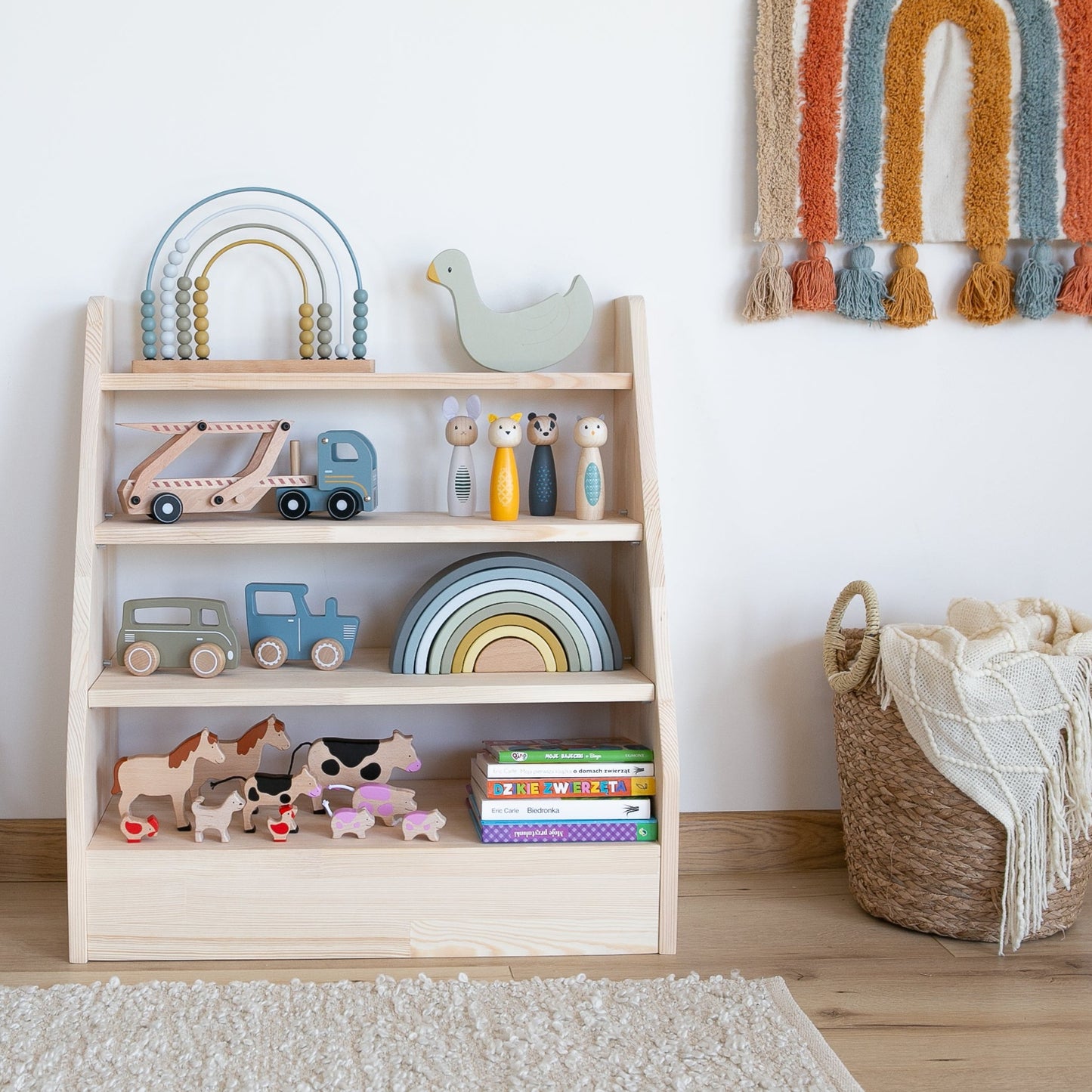 Montessori Spielzeug- & Bücherschrank