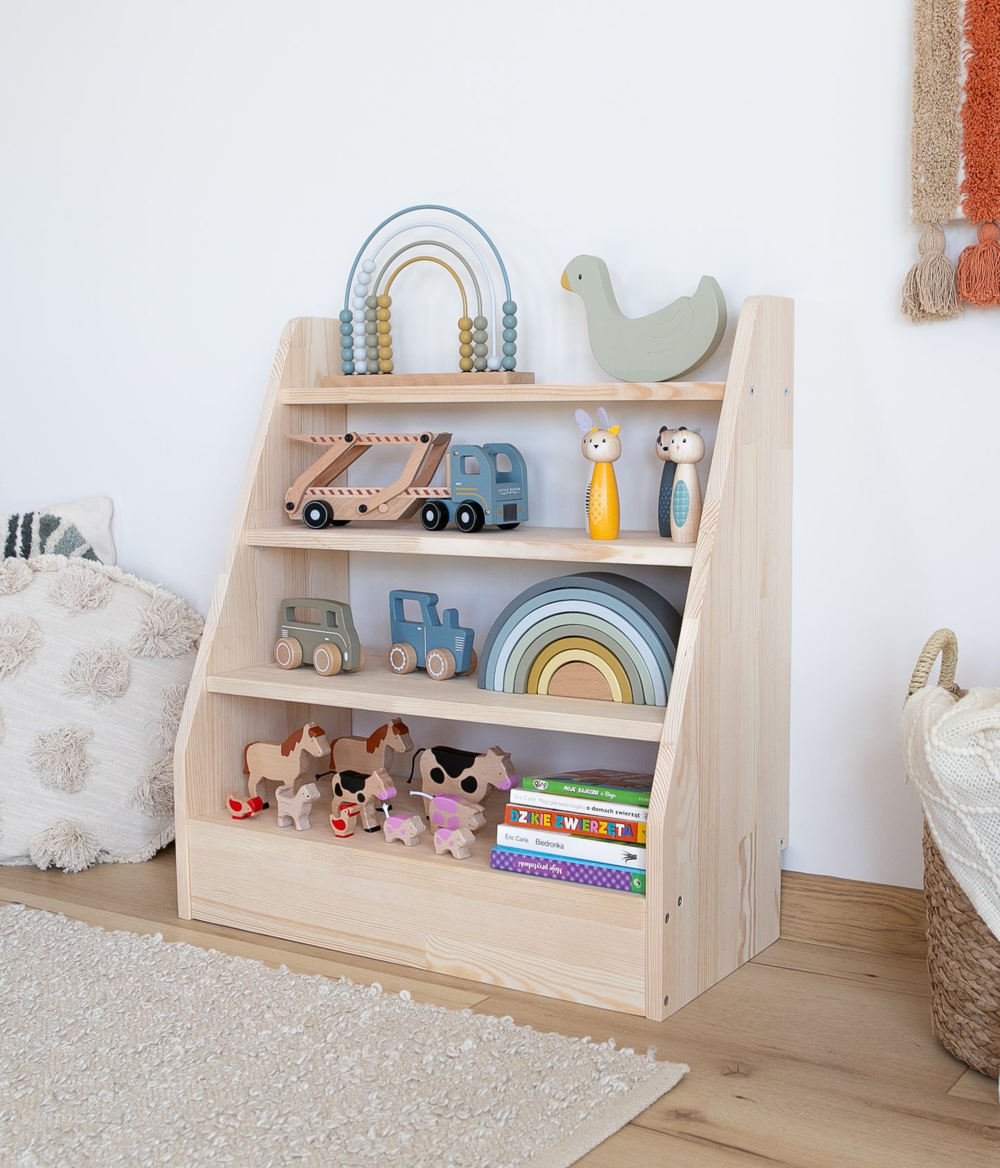 Montessori Spielzeug- & Bücherschrank