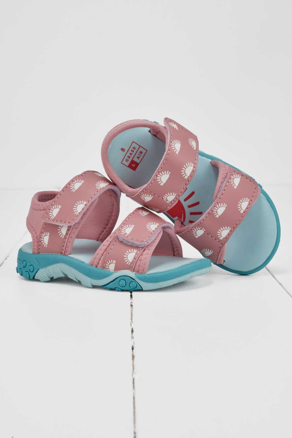 Grass & Air Kinder Farbwechsel-Sandalen - Rosa