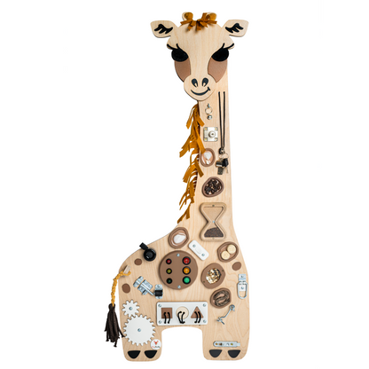 Montessori Busy Board -Giraffe Franca