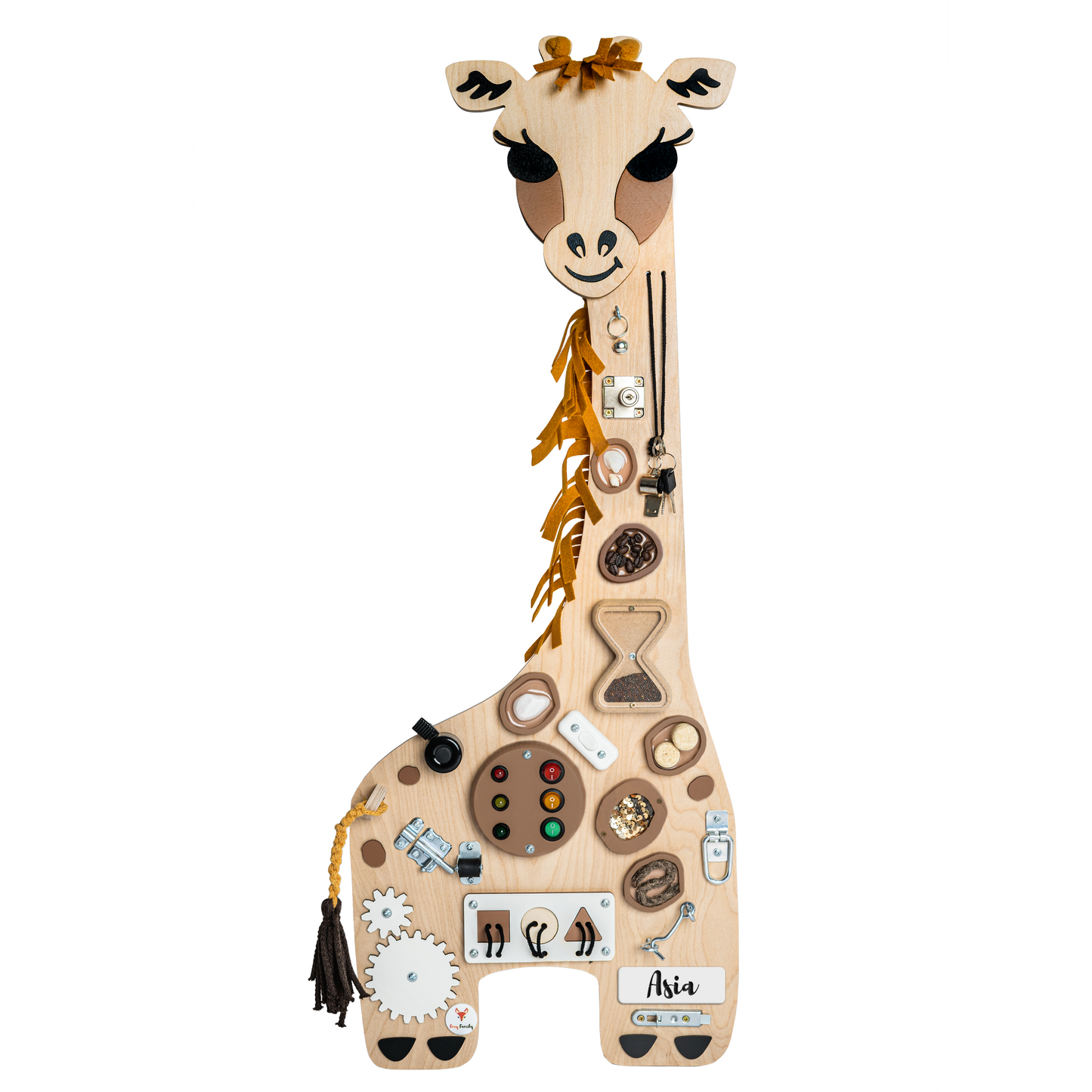 Montessori Busy Board -Giraffe Franca