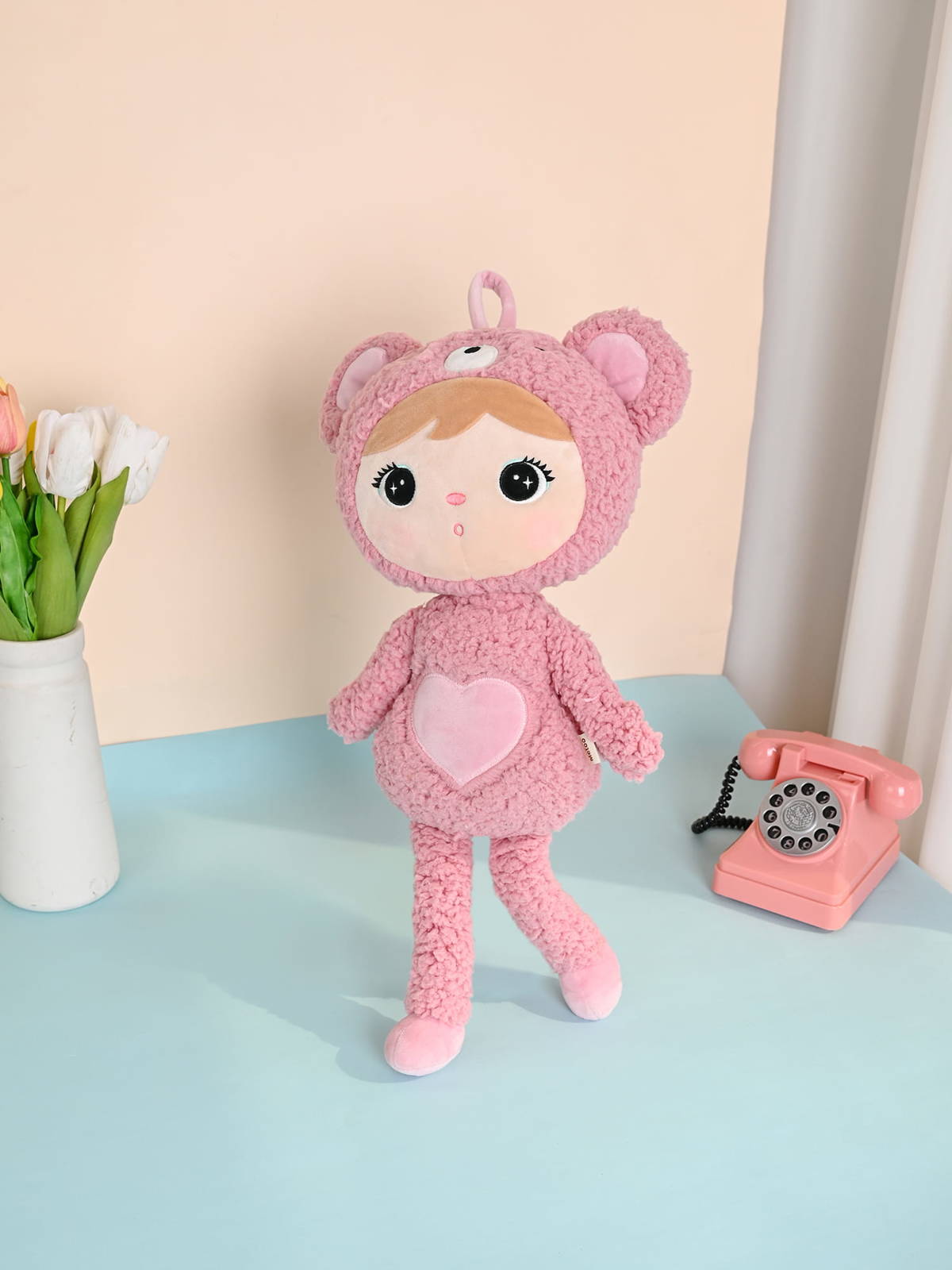 Personalisierter Metoo Teddybär in Rosa, 50 cm