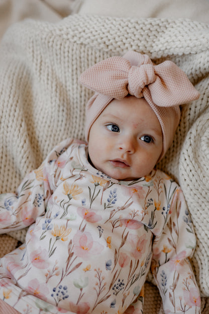 turban, flowers