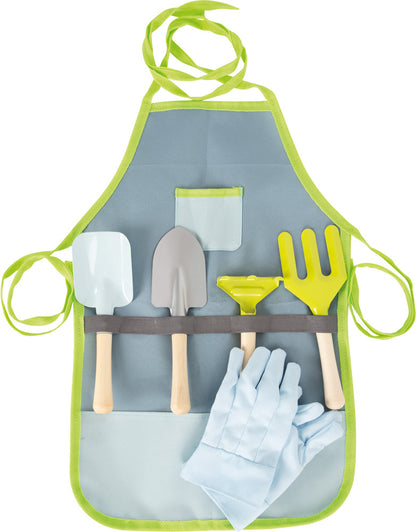 Garden apron with garden tools