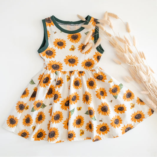 Dress Maya Kurzam, sunflowers