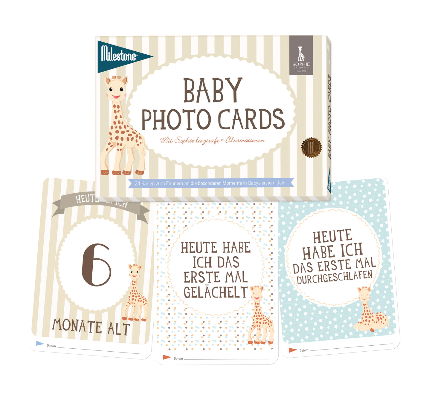 Milestone Photo Cards Sophie the Giraffe - First Moments