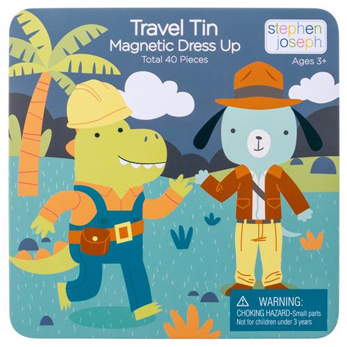 Stephen Joseph, Travel Tin Magnetic Dress Up, Junge