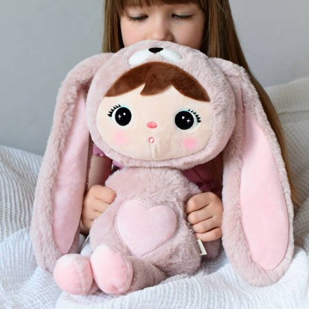 Kuschelpuppe für Baby und Kind, Bunny  Altrosa 50 cm