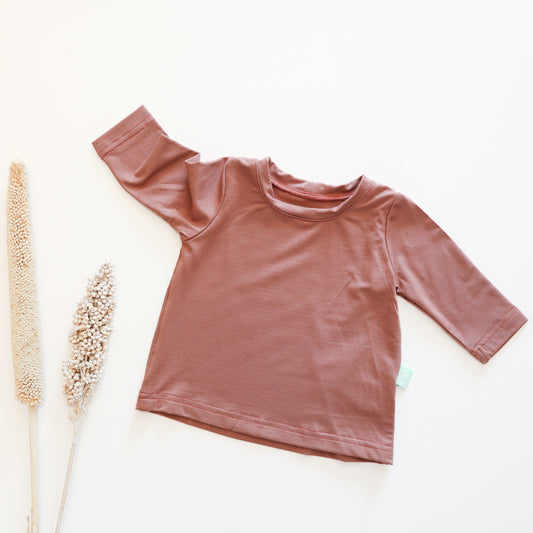 Long sleeve shirt, clay pink