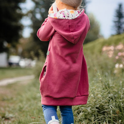 Kleid Mili - Waffel Himbeeren & Blumen