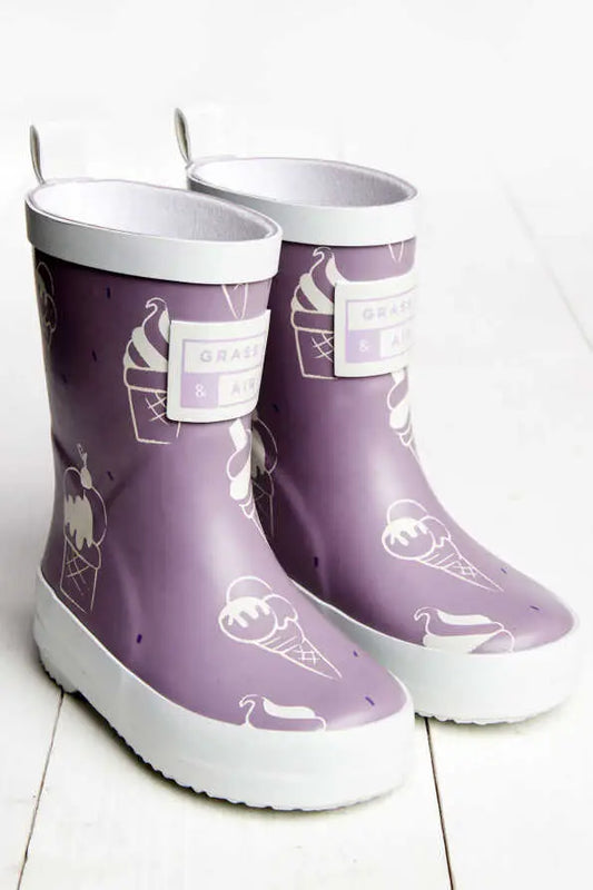Rubber boots with changing colors, ultraviolet